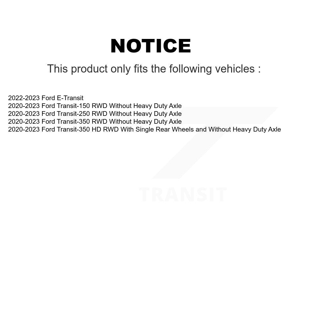 Kugel 70-KH2004 Front Wheel Bearing Hub Assembly for 2020-2023 Ford Transit-150, Ford Transit-250 and Select Vehicles