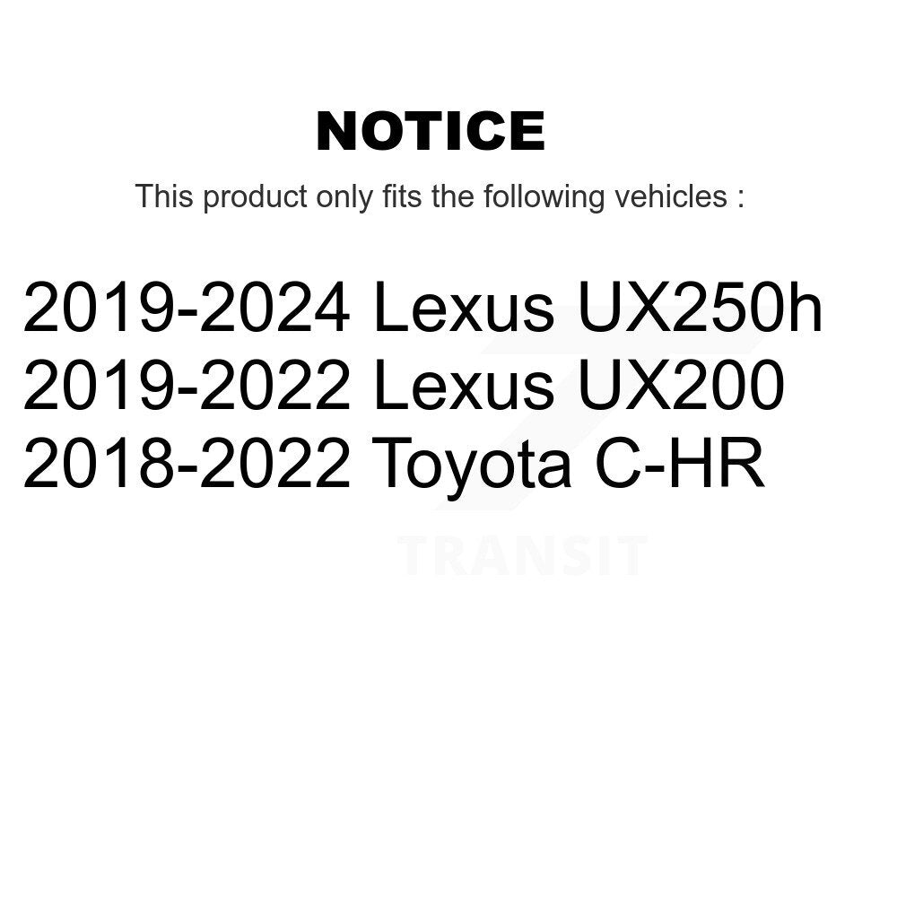 Kugel 70-KH4000 Front Wheel Bearing Hub Assembly for 2018-2024 Toyota C-HR, Lexus UX200, Lexus UX250h