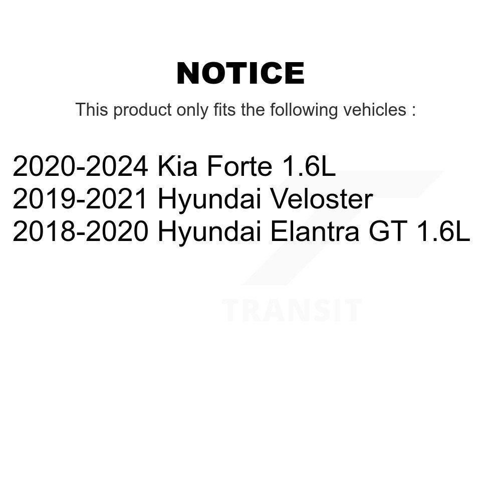 Kugel 70-KH5003 Rear Wheel Bearing Hub Assembly for 2018-2024 Hyundai Elantra GT, Hyundai Veloster, Kia Forte