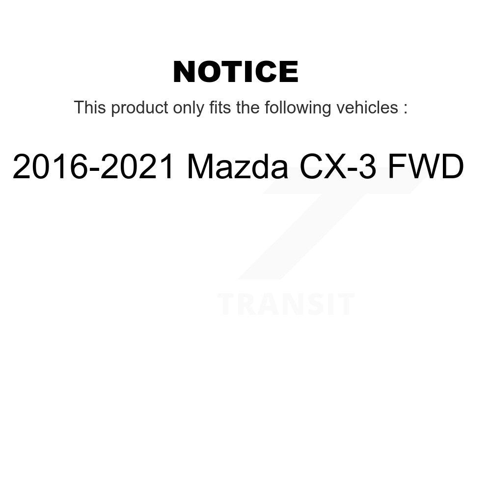 Kugel 70-KH8003 Rear Wheel Bearing Hub Assembly for 2016-2021 Mazda CX-3