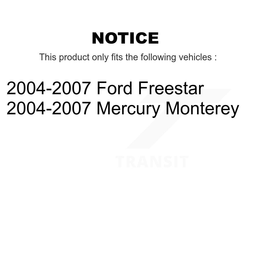 CMX CMX-D1021 Rear Ceramic Brake Pads for 2004-2007 Ford Freestar, Mercury Monterey