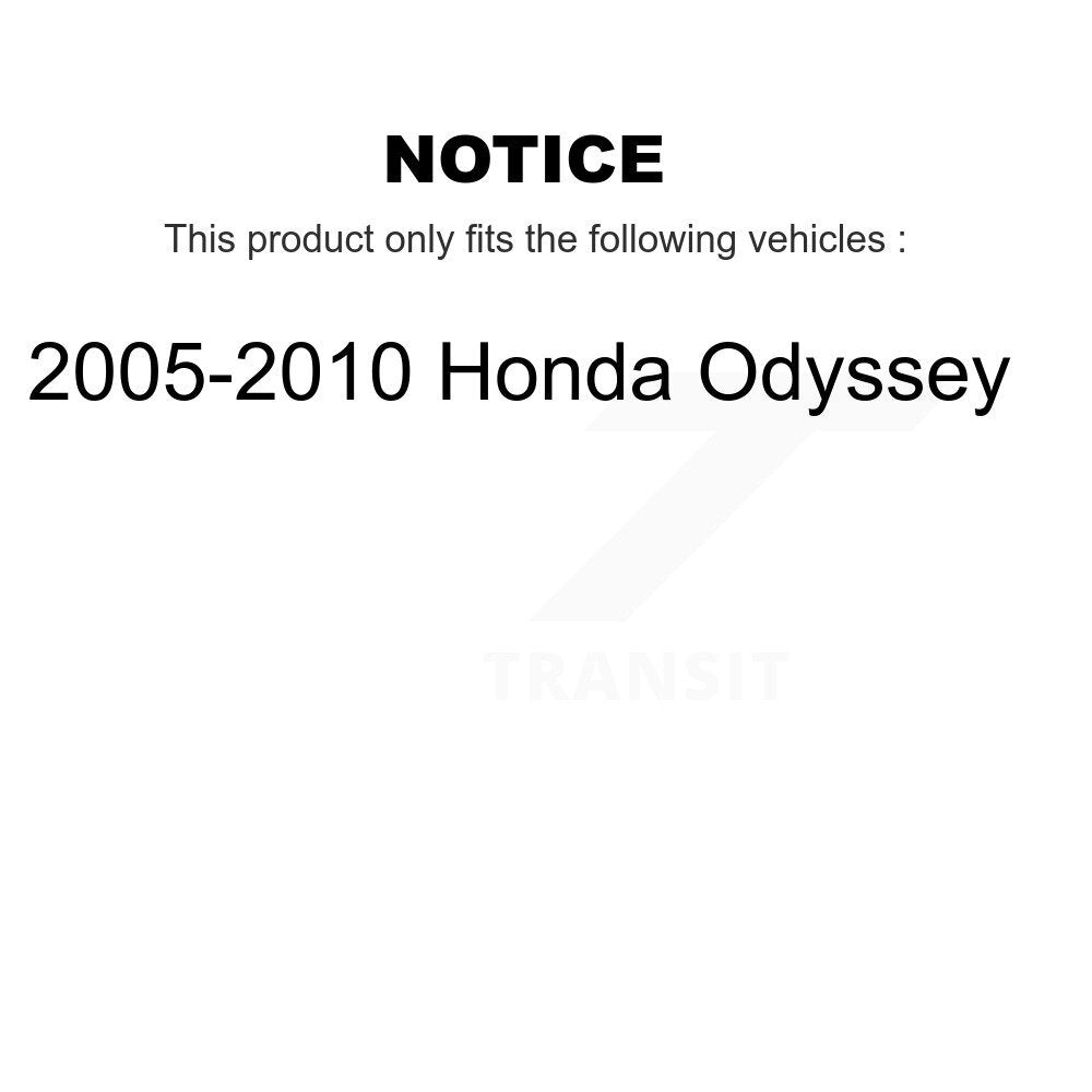 CMX CMX-D1088 Rear Ceramic Brake Pads for 2005-2010 Honda Odyssey