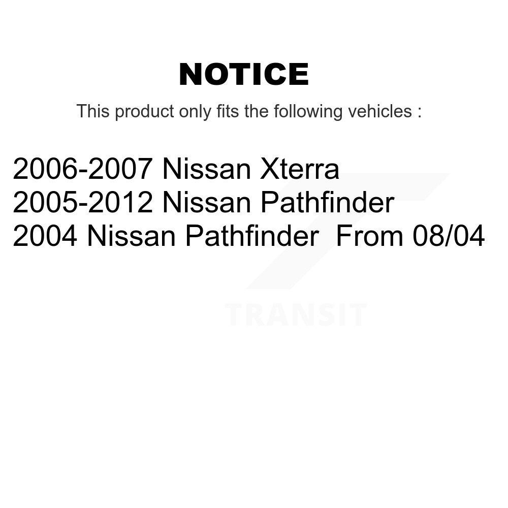 CMX CMX-D1101 Rear Ceramic Brake Pads for 2004-2012 Nissan Pathfinder, Xterra