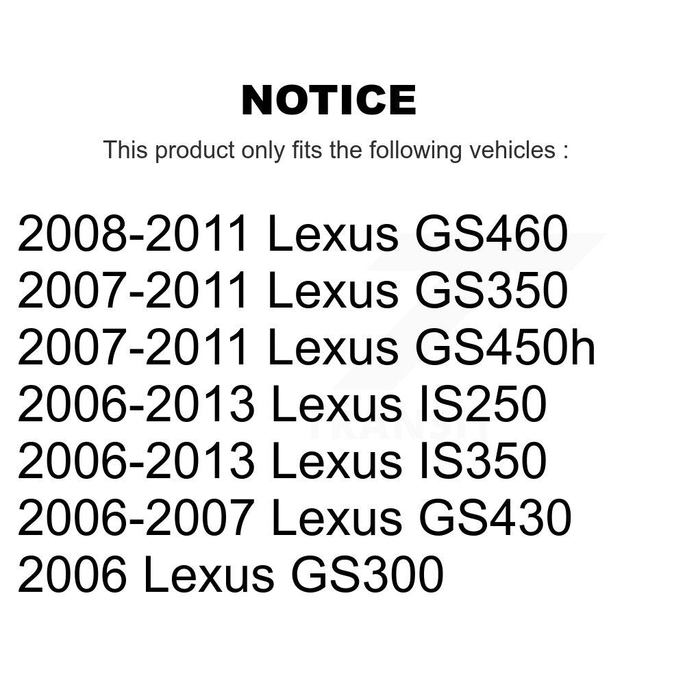 CMX CMX-D1113 Rear Ceramic Brake Pads for 2006-2013 Lexus GS300, Lexus GS430 and Select Vehicles