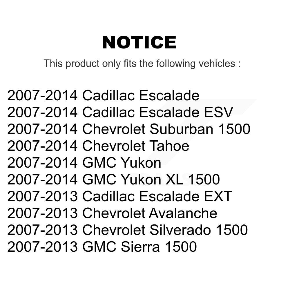 CMX CMX-D1194 Rear Ceramic Brake Pads for 2007-2014 Cadillac Escalade, Cadillac Escalade ESV and Select Vehicles