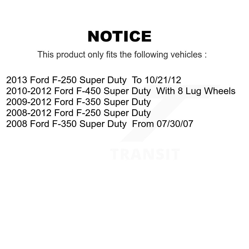 CMX CMX-D1334 Rear Ceramic Brake Pads for 2008-2013 Ford F-250 Super Duty, F-350 Super Duty, F-450 Super Duty