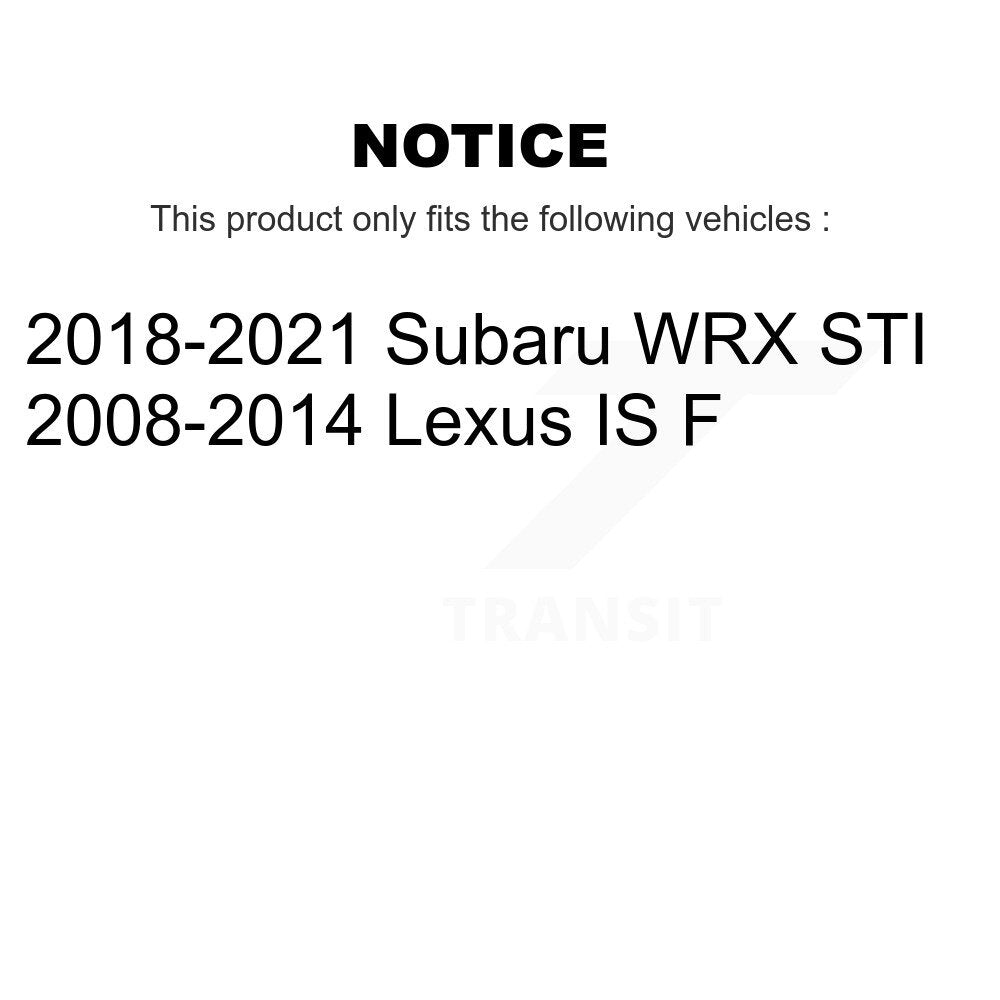 CMX CMX-D1365 Front Ceramic Brake Pads for 2008-2021 Lexus IS F, Subaru WRX STI