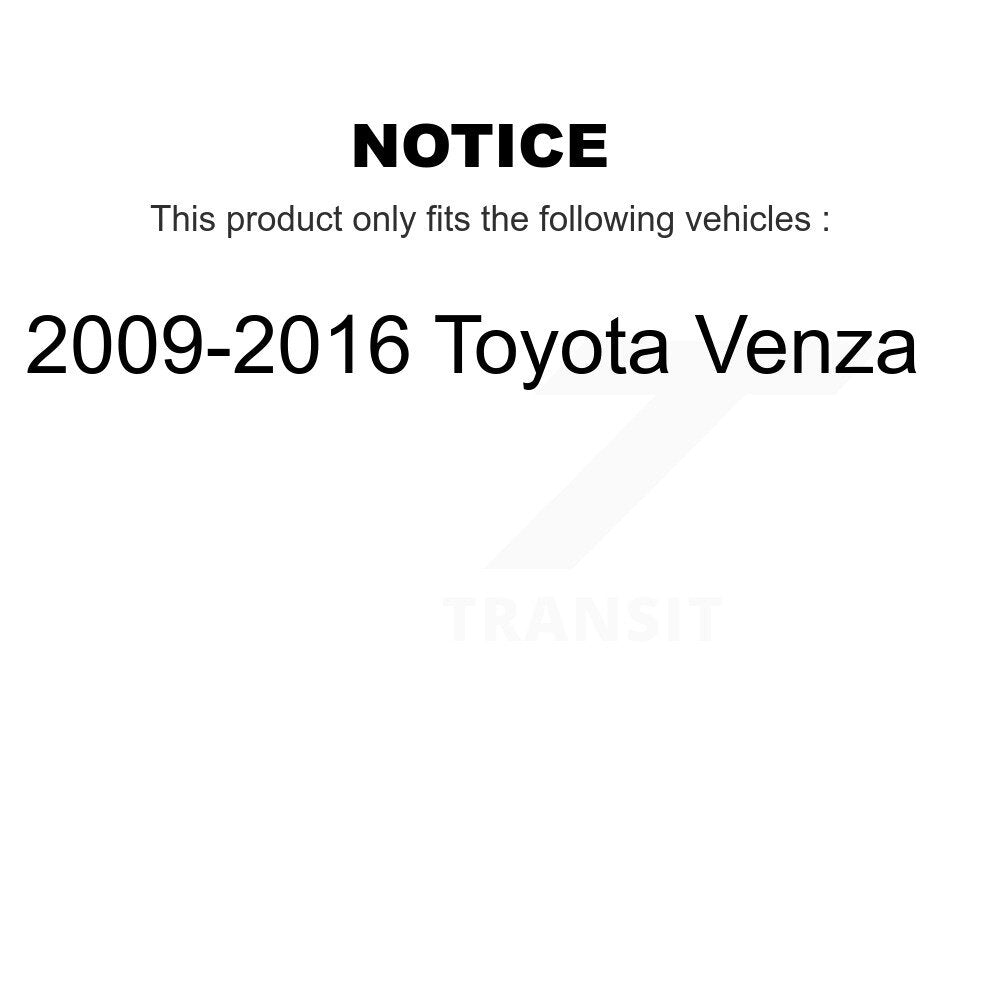 CMX CMX-D1402 Rear Ceramic Brake Pads for 2009-2016 Toyota Venza