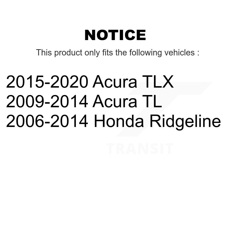 CMX CMX-D1584 Front Ceramic Brake Pads for 2006-2020 Honda Ridgeline, Acura TL, Acura TLX