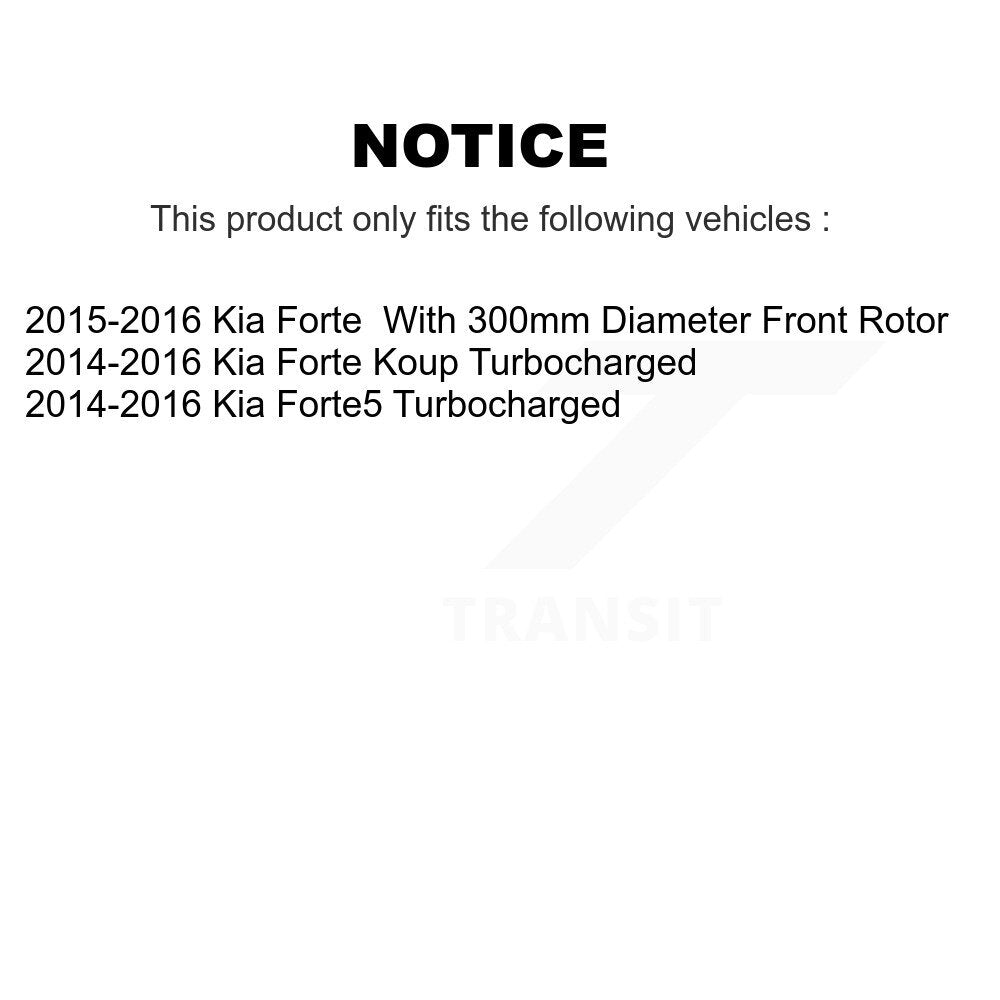 CMX CMX-D1735 Front Ceramic Brake Pads for 2014-2016 Kia Forte Koup, Forte5, Forte