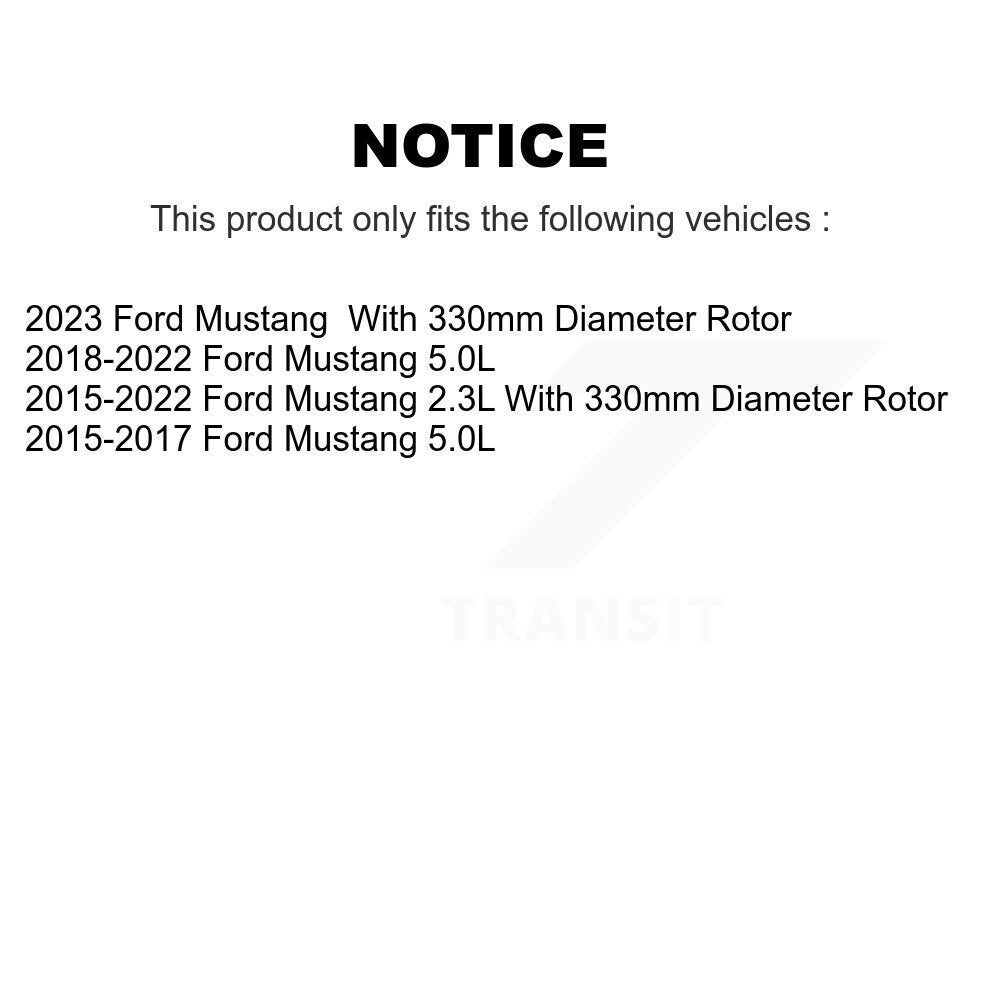 CMX CMX-D1810 Rear Ceramic Brake Pads for 2015-2023 Ford Mustang