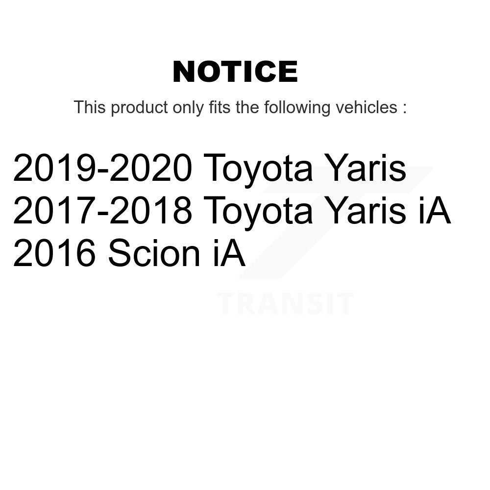 CMX CMX-D1852 Front Ceramic Brake Pads for 2016-2020 Scion iA, Toyota Yaris iA, Toyota Yaris