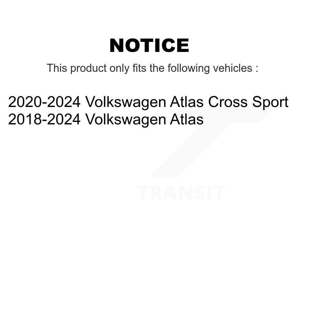 CMX CMX-D2074 Front Ceramic Brake Pads for 2018-2024 Volkswagen Atlas, Atlas Cross Sport