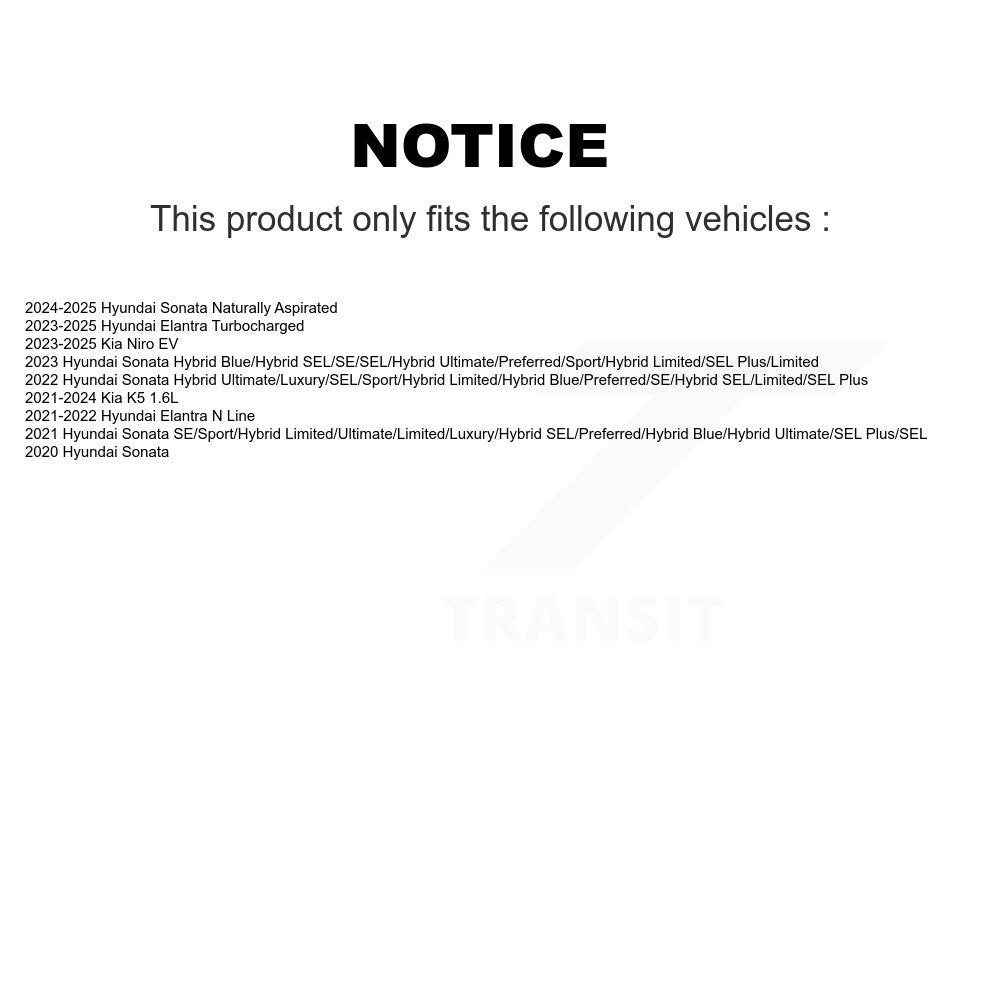 CMX CMX-D2302 Front Ceramic Brake Pads for 2020-2025 Hyundai Sonata, Hyundai Elantra and Select Vehicles