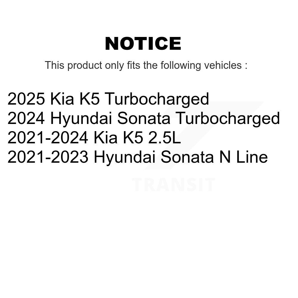 CMX CMX-D2417 Rear Ceramic Brake Pads for 2021-2025 Hyundai Sonata, Kia K5