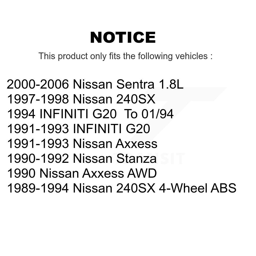 CMX CMX-D462 Front Ceramic Brake Pads for 1989-2006 Nissan 240SX, Nissan Axxess and Select Vehicles