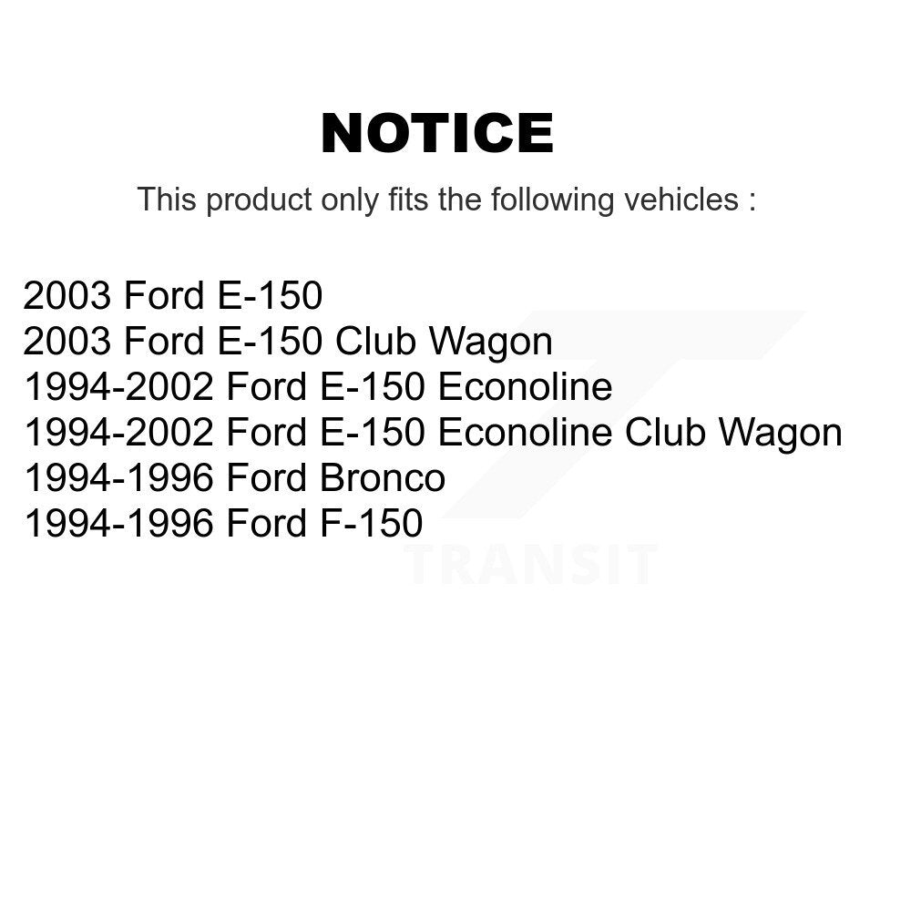 CMX CMX-D632 Front Ceramic Brake Pads for 1994-2003 Ford Bronco, Ford E-150 Econoline and Select Vehicles