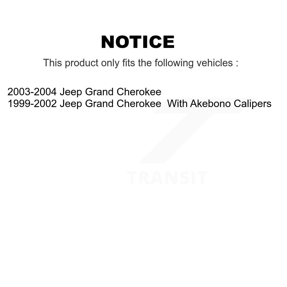 CMX CMX-D945 Front Ceramic Brake Pads for 1999-2004 Jeep Grand Cherokee