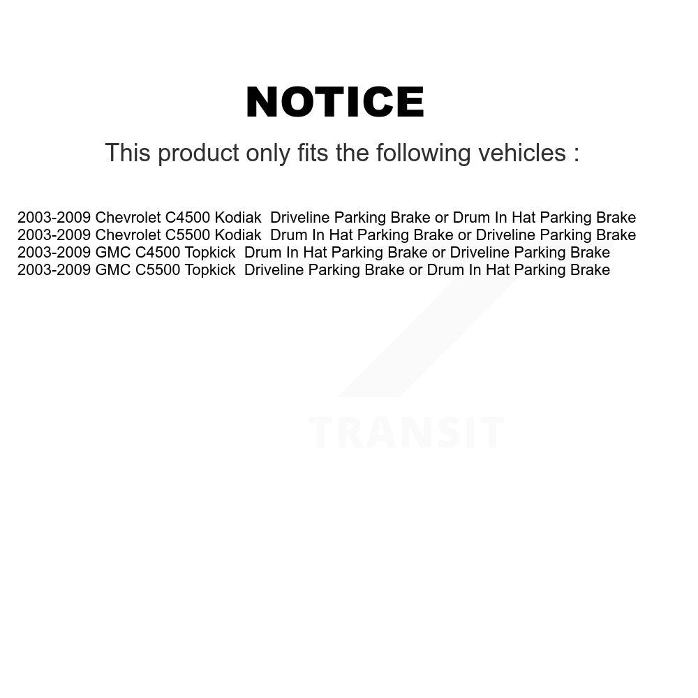 AmeriBRAKES NWF-ASD1010 Front Semi-Metallic Brake Pads for 2003-2009 Chevrolet C4500 Kodiak, Chevrolet C5500 Kodiak and Select Vehicles