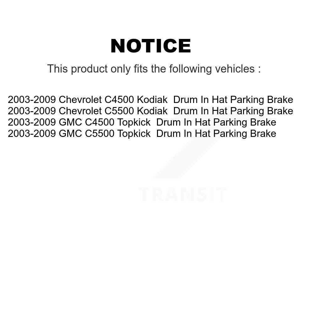 AmeriBRAKES NWF-ASD1064 Rear Semi-Metallic Brake Pads for 2003-2009 Chevrolet C4500 Kodiak, Chevrolet C5500 Kodiak and Select Vehicles