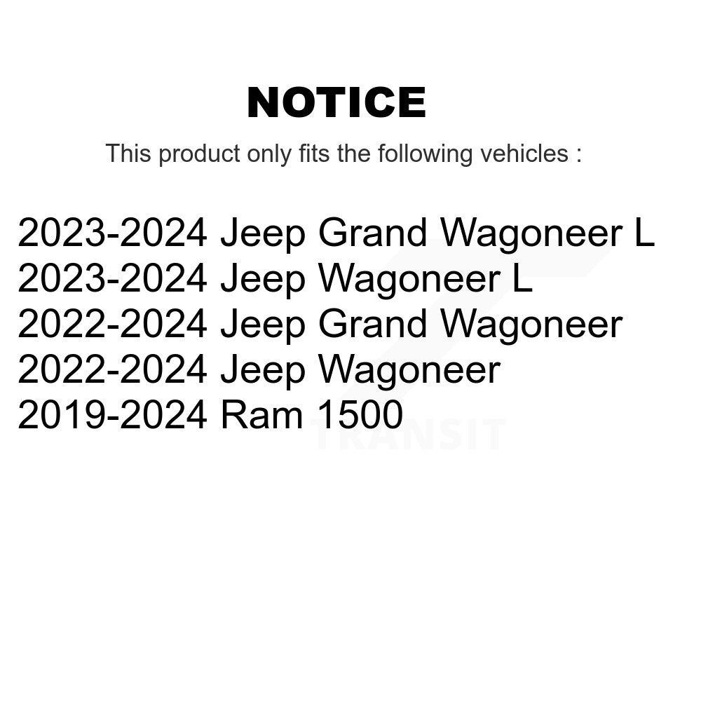 AmeriBRAKES NWF-ASD2179 Front Semi-Metallic Brake Pads for 2019-2024 Ram 1500, Jeep Grand Wagoneer and Select Vehicles