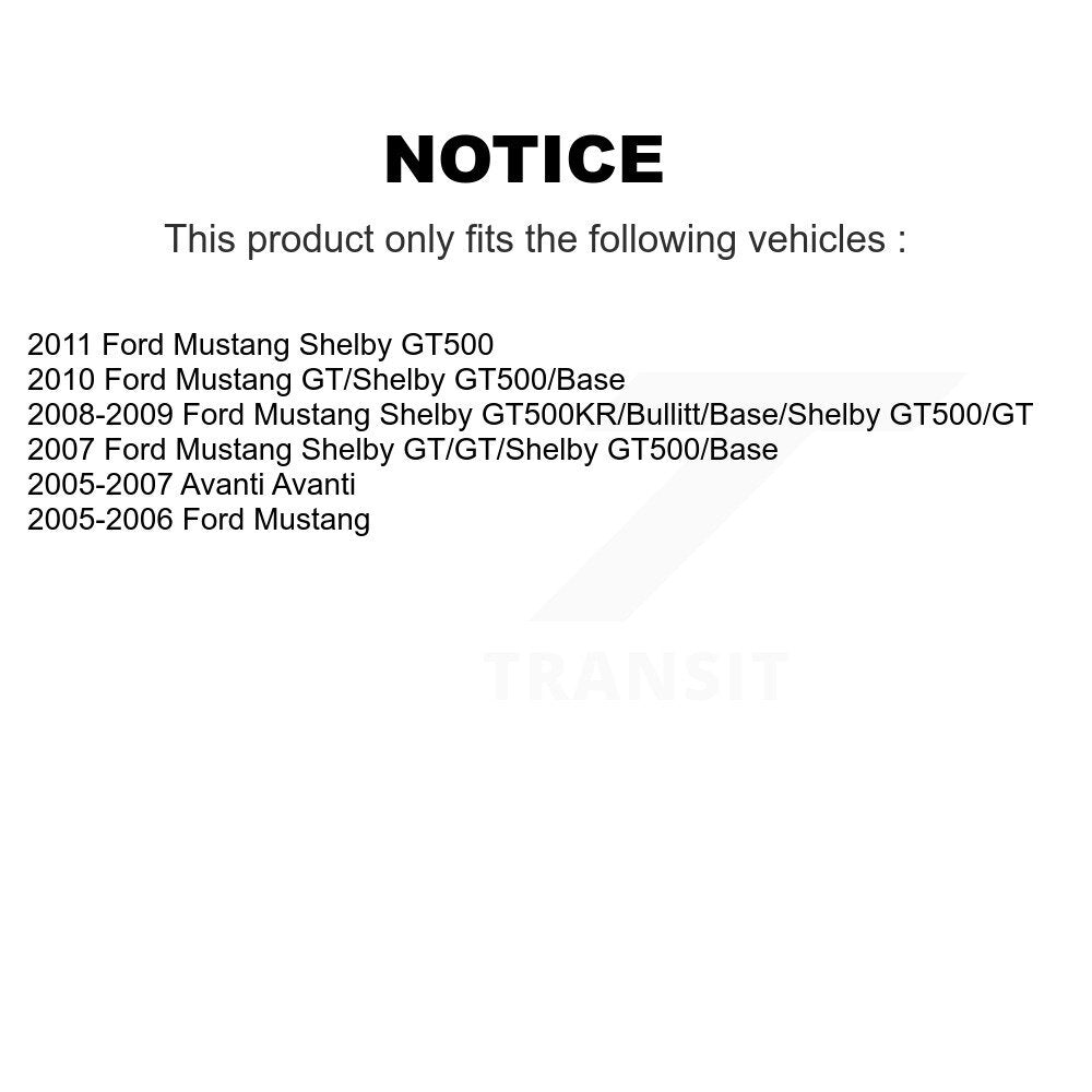 AmeriBRAKES NWF-PRC1082 Rear Ceramic Brake Pads for 2005-2011 Avanti Avanti, Ford Mustang