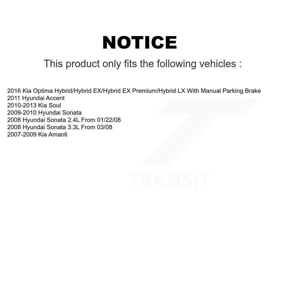 AmeriBRAKES NWF-PRC1313 Rear Ceramic Brake Pads for 2007-2016 Kia Amanti, Hyundai Sonata and Select Vehicles