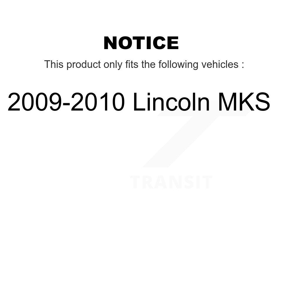 AmeriBRAKES NWF-PRC1376 Front Ceramic Brake Pads for 2009-2010 Lincoln MKS
