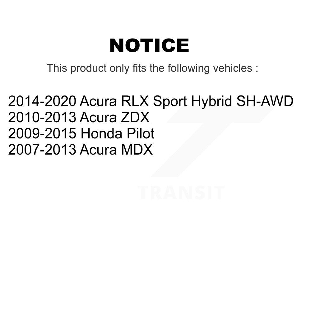 AmeriBRAKES NWF-PRC1378 Front Ceramic Brake Pads for 2007-2020 Acura MDX, Honda Pilot and Select Vehicles