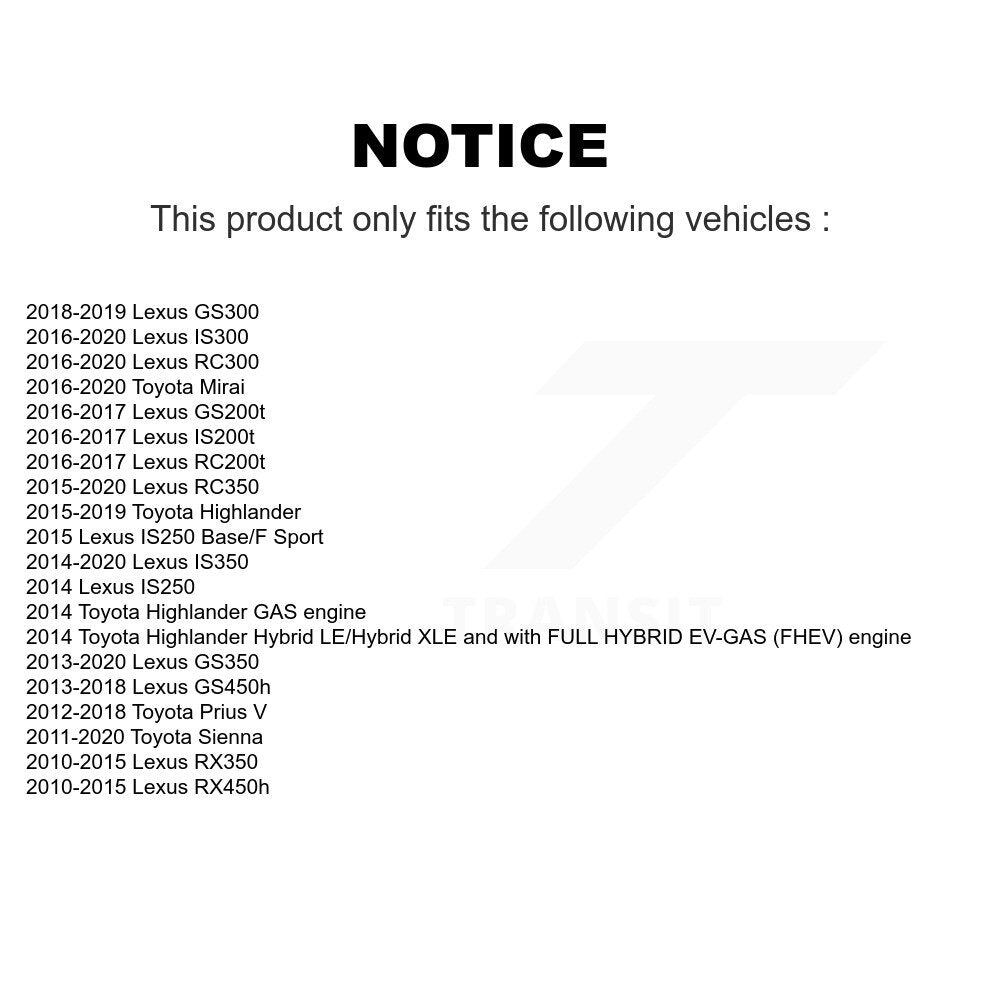 AmeriBRAKES NWF-PRC1391 Rear Ceramic Brake Pads for 2010-2020 Lexus RX350, Lexus RX450h and Select Vehicles