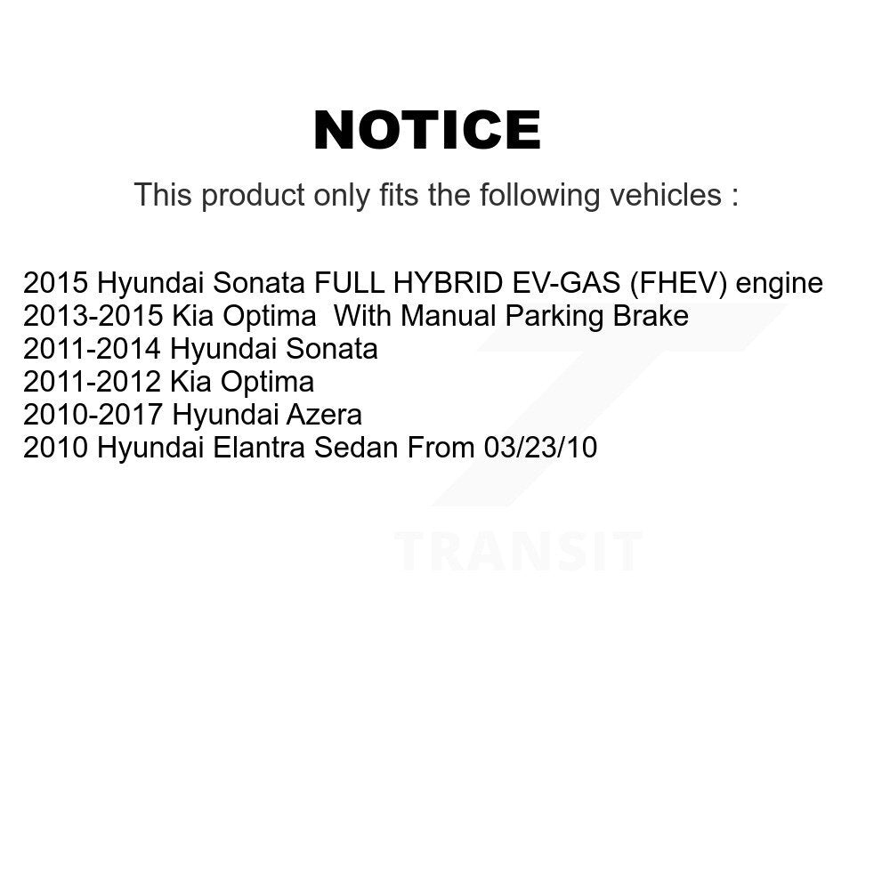 AmeriBRAKES NWF-PRC1445 Rear Ceramic Brake Pads for 2010-2017 Hyundai Azera, Hyundai Elantra and Select Vehicles