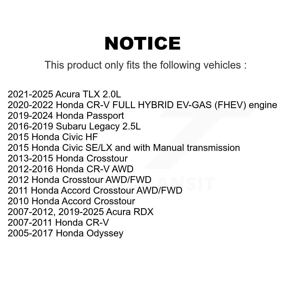 AmeriBRAKES NWF-PRC1521 Front Ceramic Brake Pads for 2005-2025 Honda Odyssey, Acura RDX and Select Vehicles