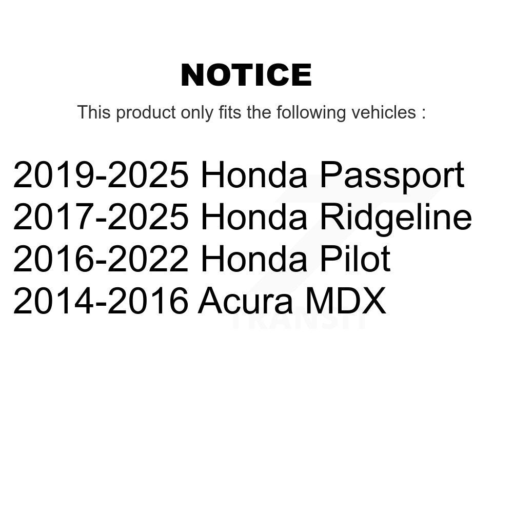 AmeriBRAKES NWF-PRC1724 Rear Ceramic Brake Pads for 2014-2025 Acura MDX, Honda Pilot and Select Vehicles