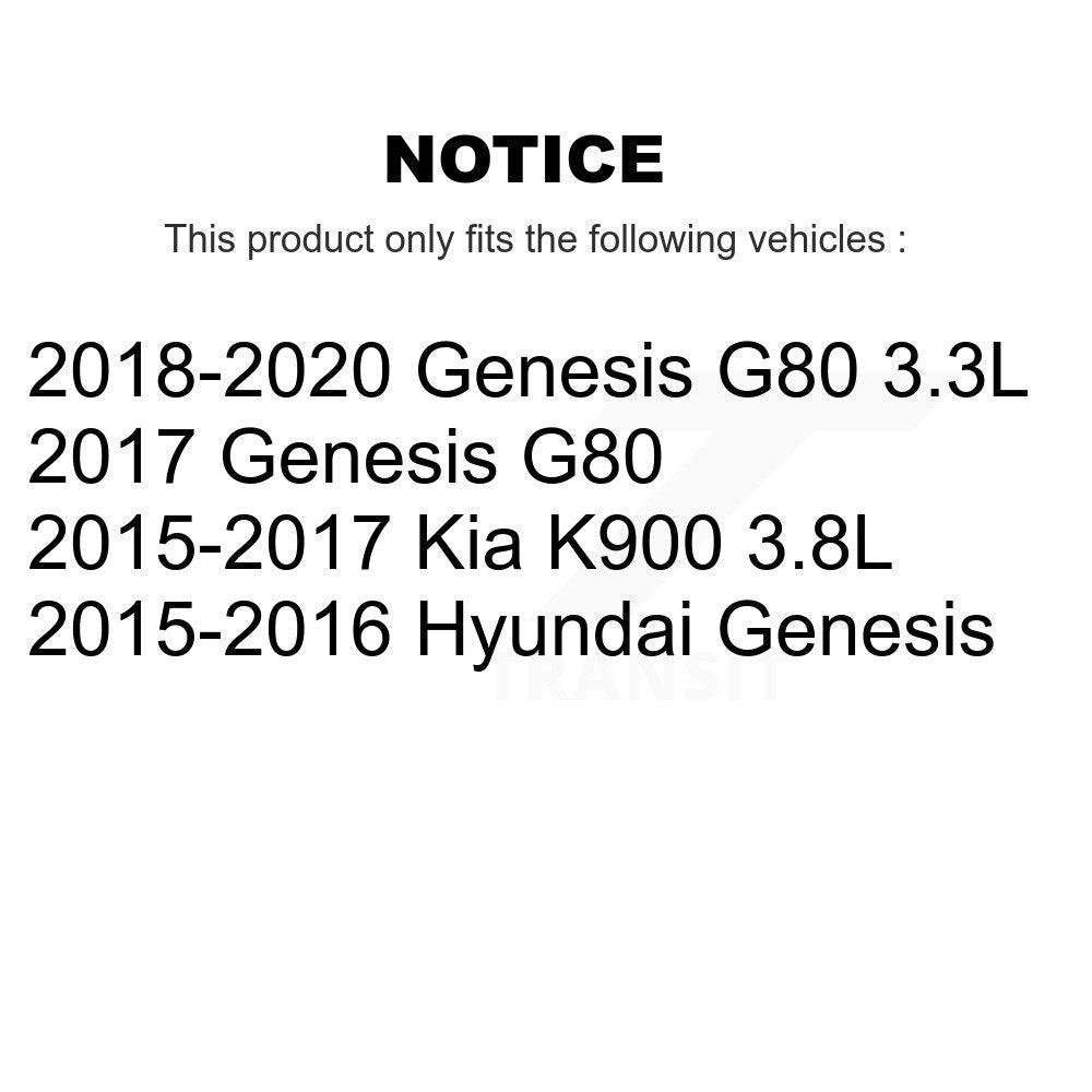 AmeriBRAKES NWF-PRC1799 Front Ceramic Brake Pads for 2015-2020 Hyundai Genesis, Kia K900, Genesis G80