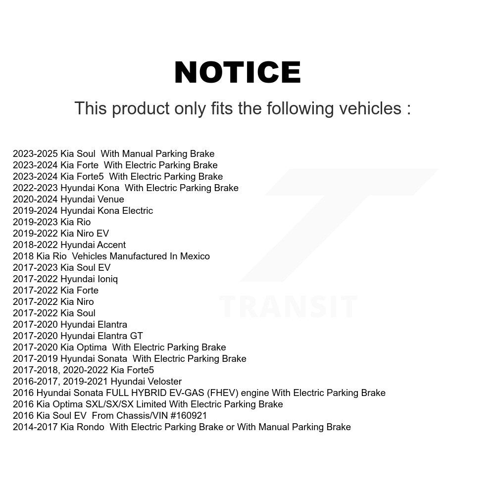 AmeriBRAKES NWF-PRC1812 Rear Ceramic Brake Pads for 2014-2025 Kia Rondo, Hyundai Sonata and Select Vehicles