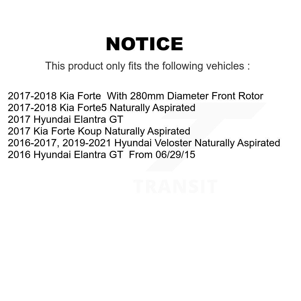 AmeriBRAKES NWF-PRC1828 Front Ceramic Brake Pads for 2016-2021 Hyundai Elantra GT, Hyundai Veloster and Select Vehicles