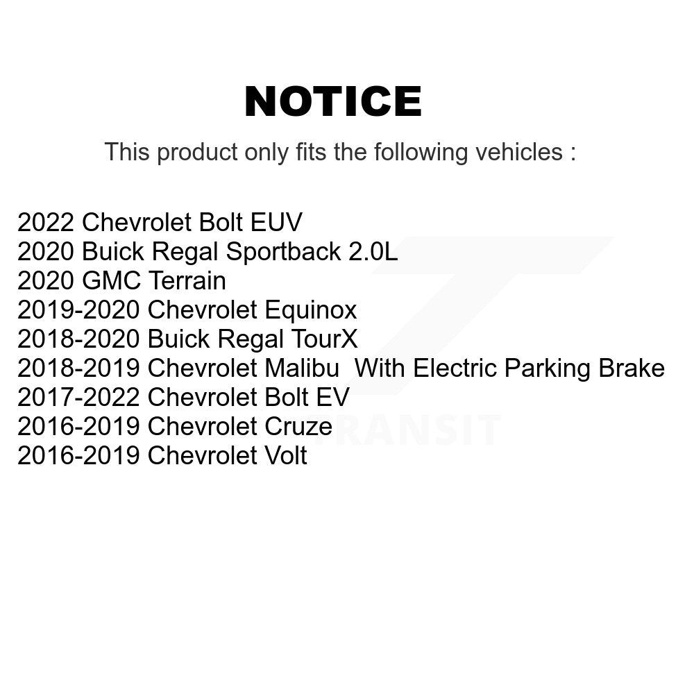 AmeriBRAKES NWF-PRC1857 Rear Ceramic Brake Pads for 2016-2022 Chevrolet Cruze, Chevrolet Volt and Select Vehicles