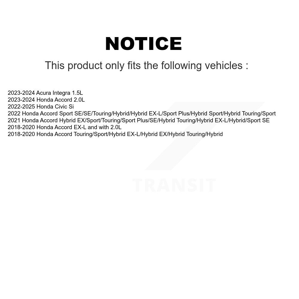 AmeriBRAKES NWF-PRC2115 Front Ceramic Brake Pads for 2018-2025 Honda Accord, Honda Civic, Acura Integra
