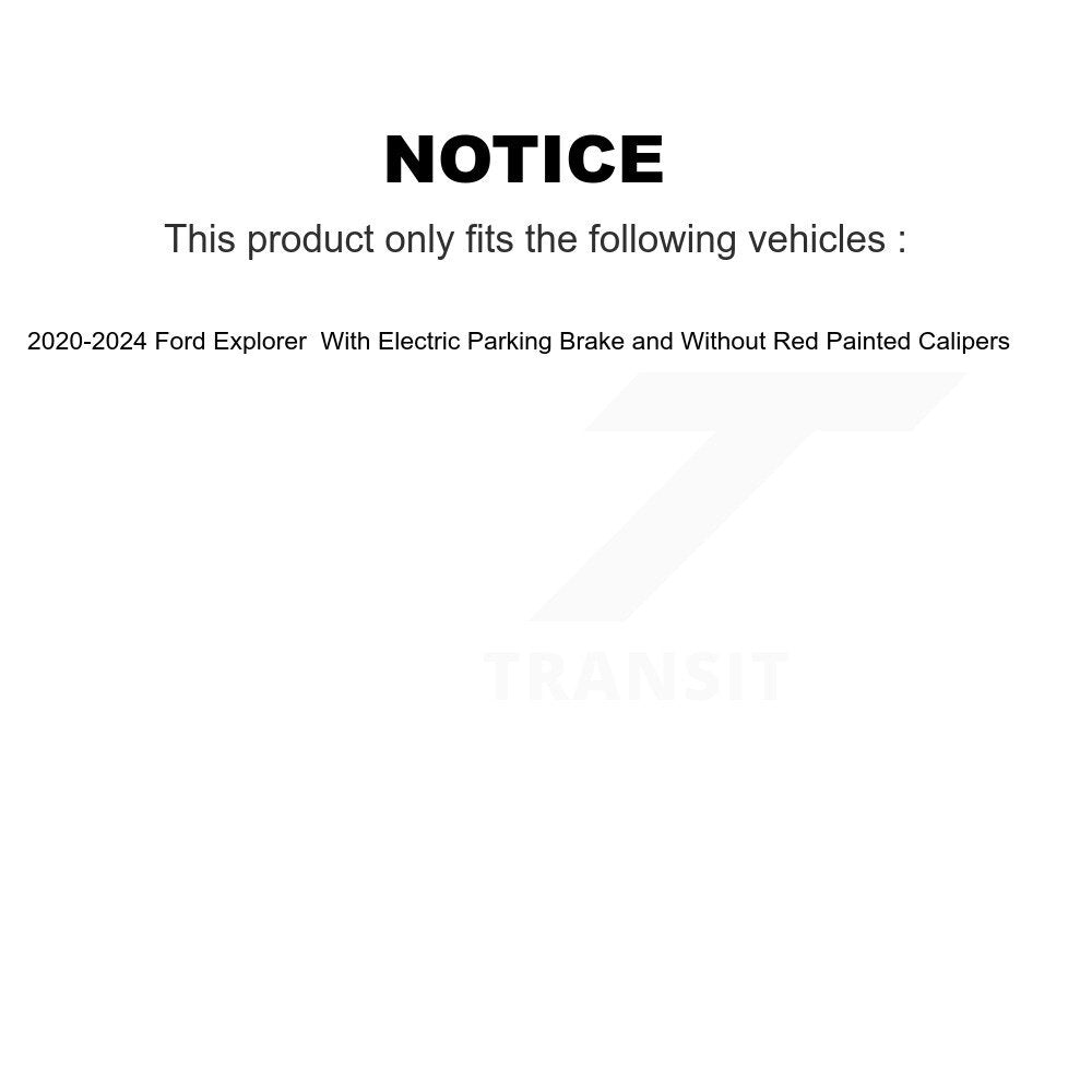 AmeriBRAKES NWF-PRC2232 Rear Ceramic Brake Pads for 2020-2024 Ford Explorer