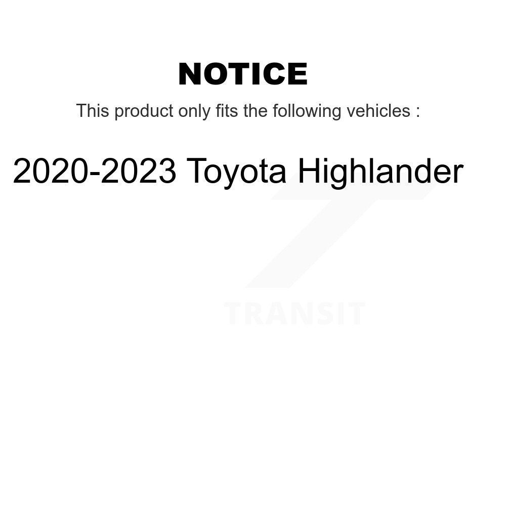AmeriBRAKES NWF-PRC2304 Front Ceramic Brake Pads for 2020-2023 Toyota Highlander