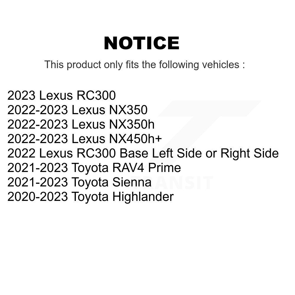 AmeriBRAKES NWF-PRC2305 Rear Ceramic Brake Pads for 2020-2023 Toyota Highlander, Toyota RAV4 Prime and Select Vehicles