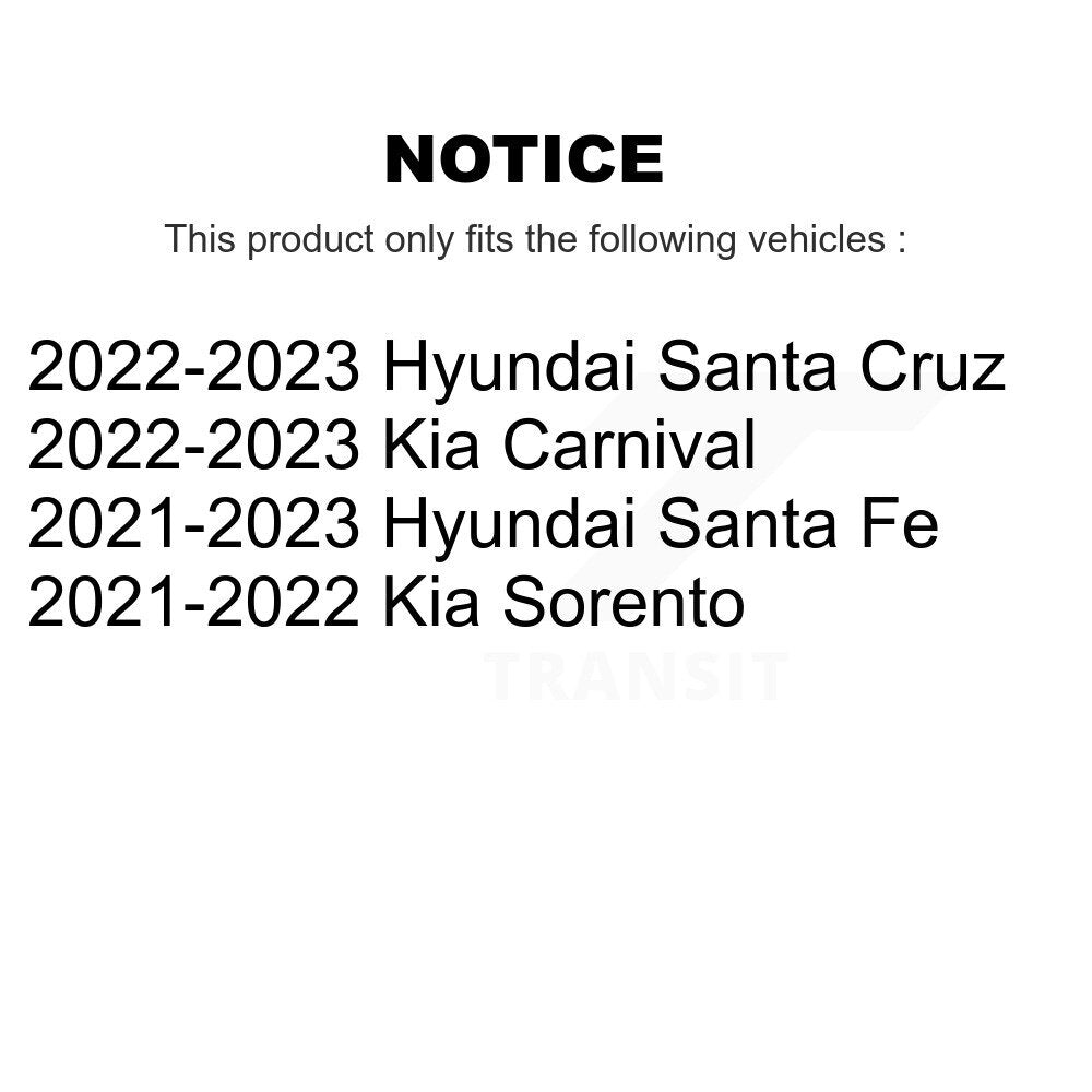 AmeriBRAKES NWF-PRC2381 Rear Ceramic Brake Pads for 2021-2023 Hyundai Santa Fe, Kia Sorento and Select Vehicles