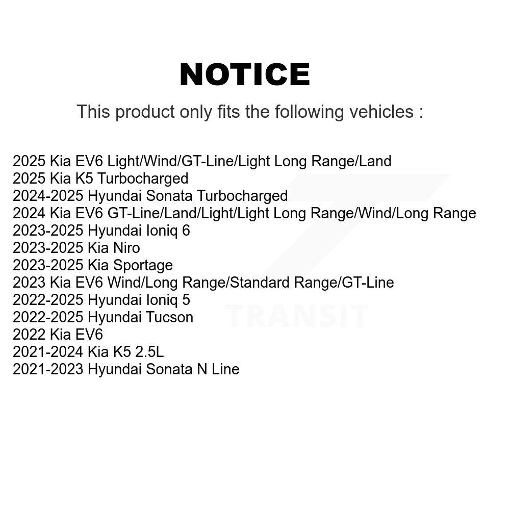 AmeriBRAKES NWF-PRC2398 Front Ceramic Brake Pads for 2021-2025 Hyundai Sonata, Kia K5 and Select Vehicles