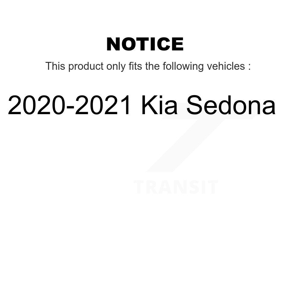 AmeriBRAKES NWF-PRC2408 Front Ceramic Brake Pads for 2020-2021 Kia Sedona