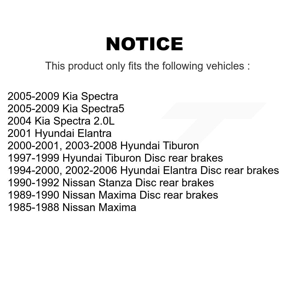AmeriBRAKES NWF-PRC429 Rear Ceramic Brake Pads for 1985-2009 Nissan Maxima, Nissan Stanza and Select Vehicles
