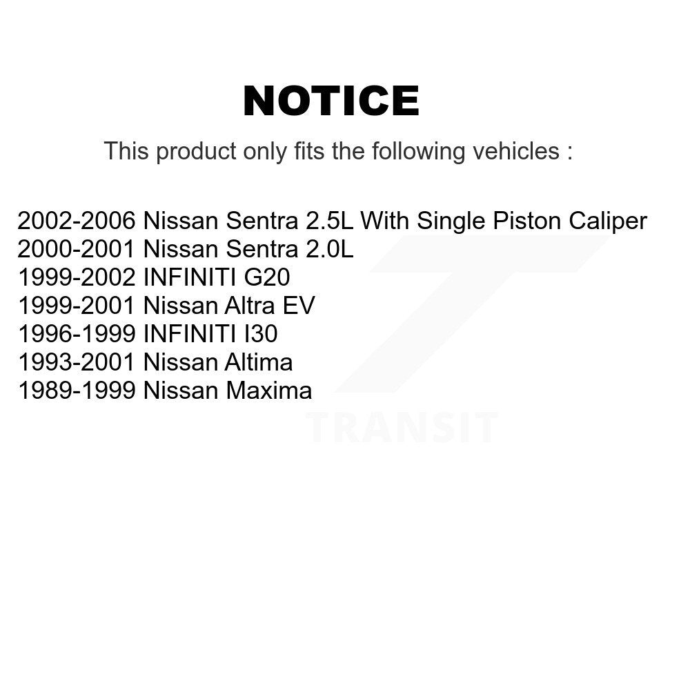 AmeriBRAKES NWF-PRC653 Front Ceramic Brake Pads for 1989-2006 Nissan Maxima, Nissan Altima and Select Vehicles
