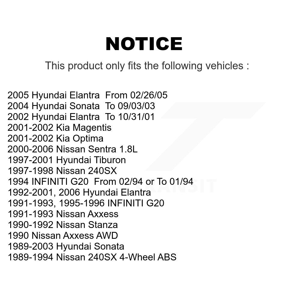 AmeriBRAKES NWF-PRC700 Front Ceramic Brake Pads for 1989-2006 Hyundai Sonata, Nissan 240SX and Select Vehicles