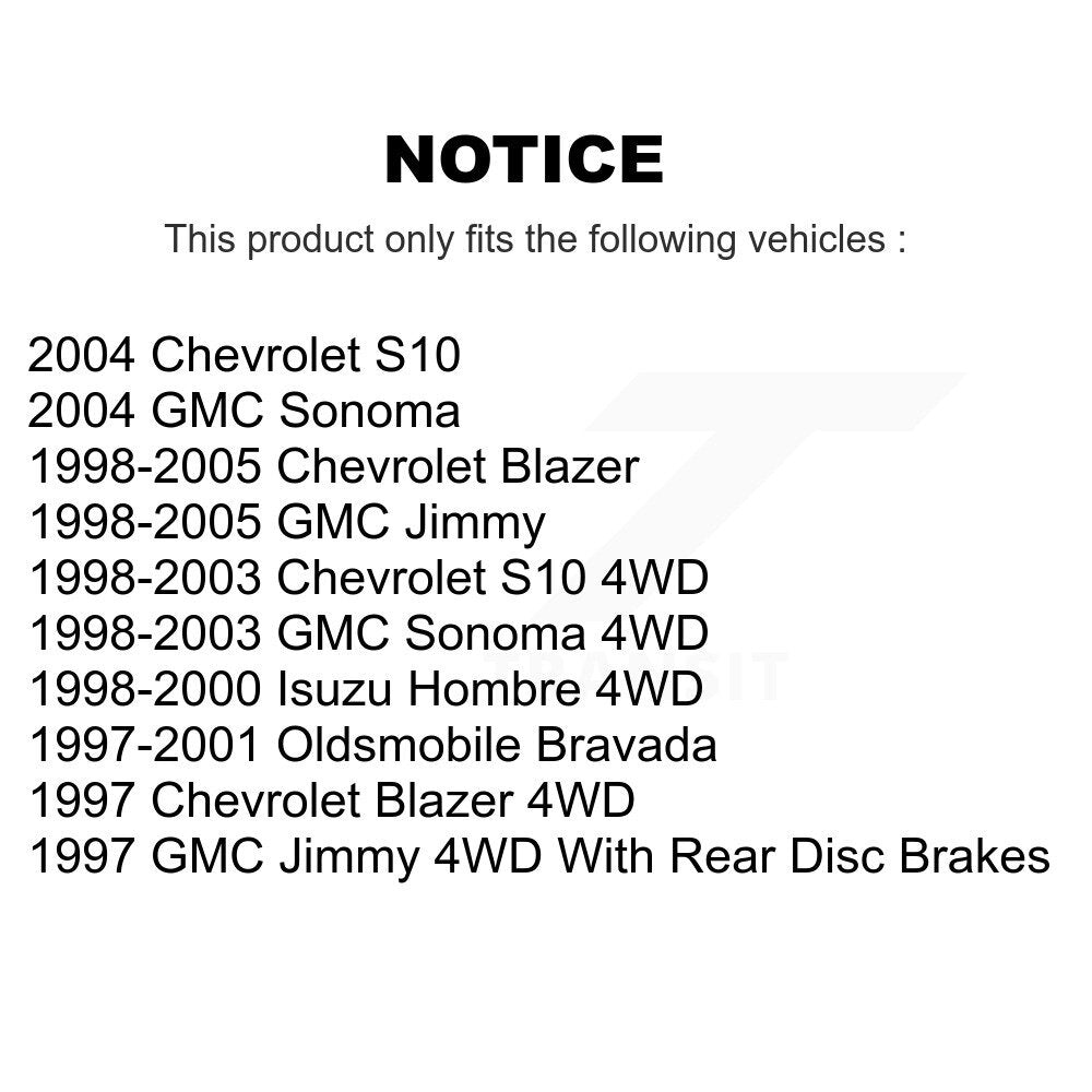 AmeriBRAKES NWF-PRC726 Front Ceramic Brake Pads for 1997-2005 Chevrolet Blazer, GMC Jimmy and Select Vehicles