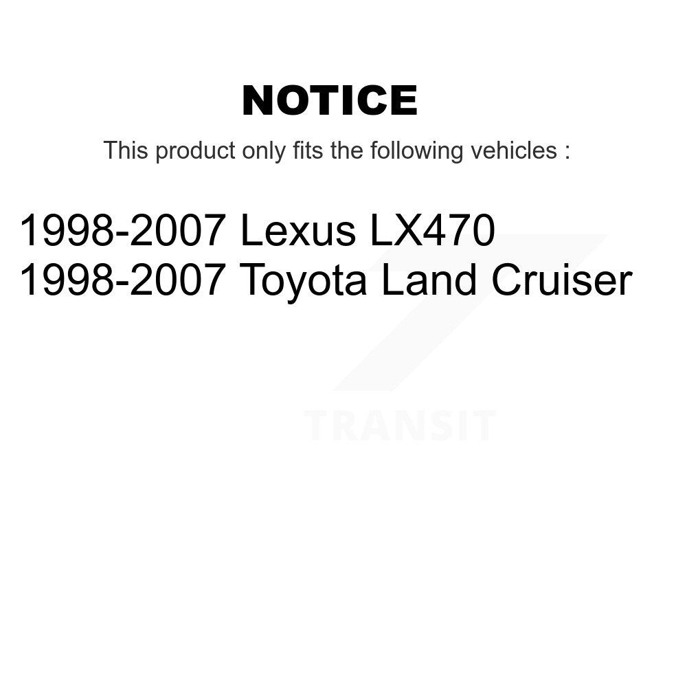 AmeriBRAKES NWF-PRC773 Rear Ceramic Brake Pads for 1998-2007 Lexus LX470, Toyota Land Cruiser