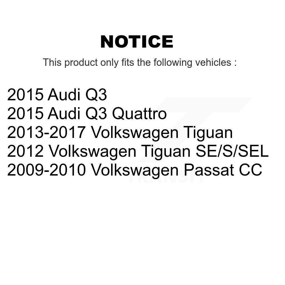 AmeriBRAKES NWF-PRM1348 Rear Semi-Metallic Brake Pads for 2009-2017 Volkswagen Passat CC, Volkswagen Tiguan and Select Vehicles